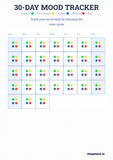 30-Day Mood Tracker