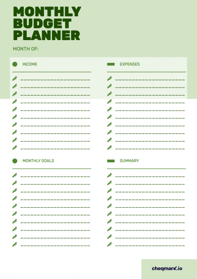 Monthly Budget Planner