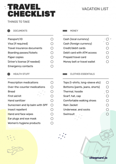 Travel Checklist