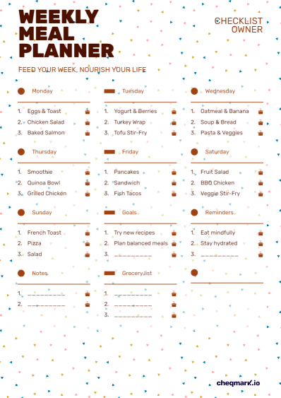 Weekly Meal Planner