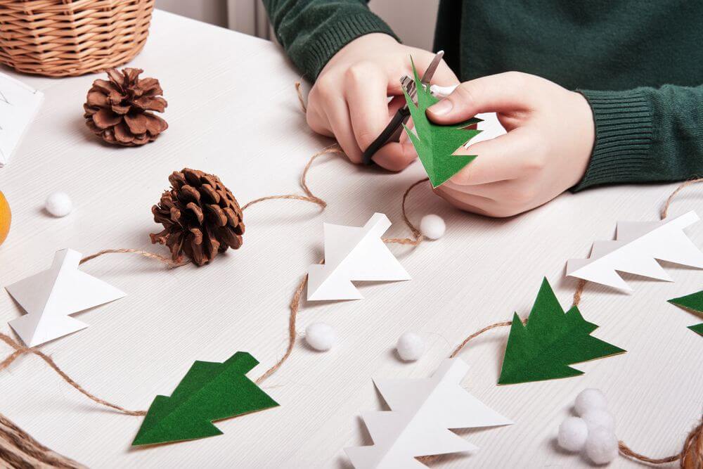 homemade Christmas garland