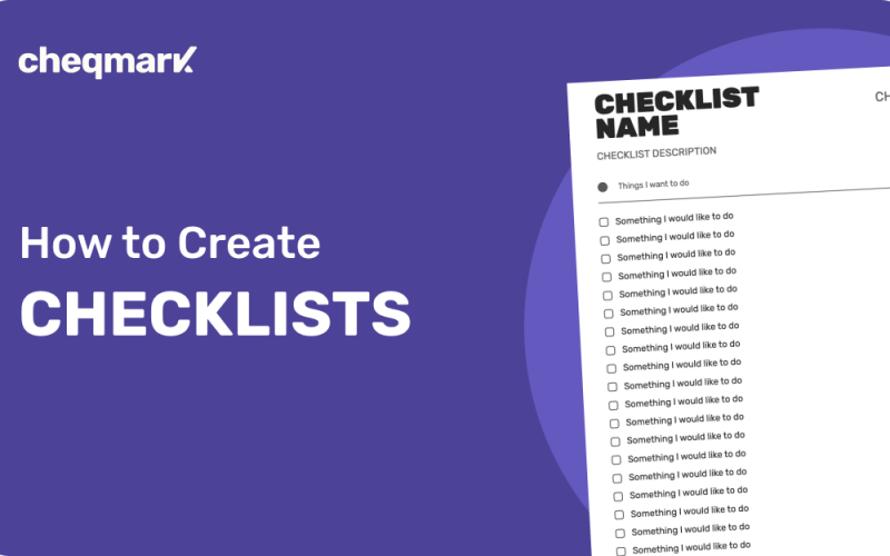 How to Create Checklists