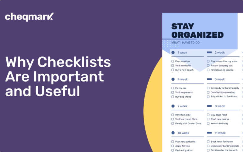 Why Checklists Are Important